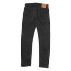 LEVI'S 501 Mens Slim Black Denim Jeans W30 L32 Classic Cotton Zip