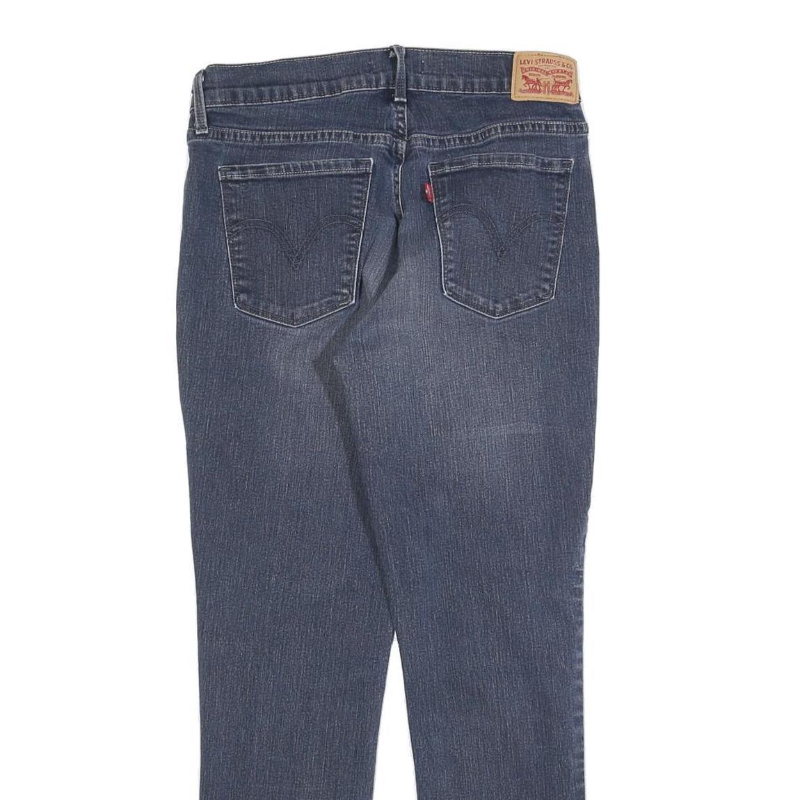 LEVI'S 505 Womens Jeans Blue Regular Straight Denim Medium W28 L27 Classic Fit