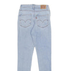 LEVI'S Womens Jeans Blue Slim Skinny Denim Light W25 L30 Classic Comfortable Zip