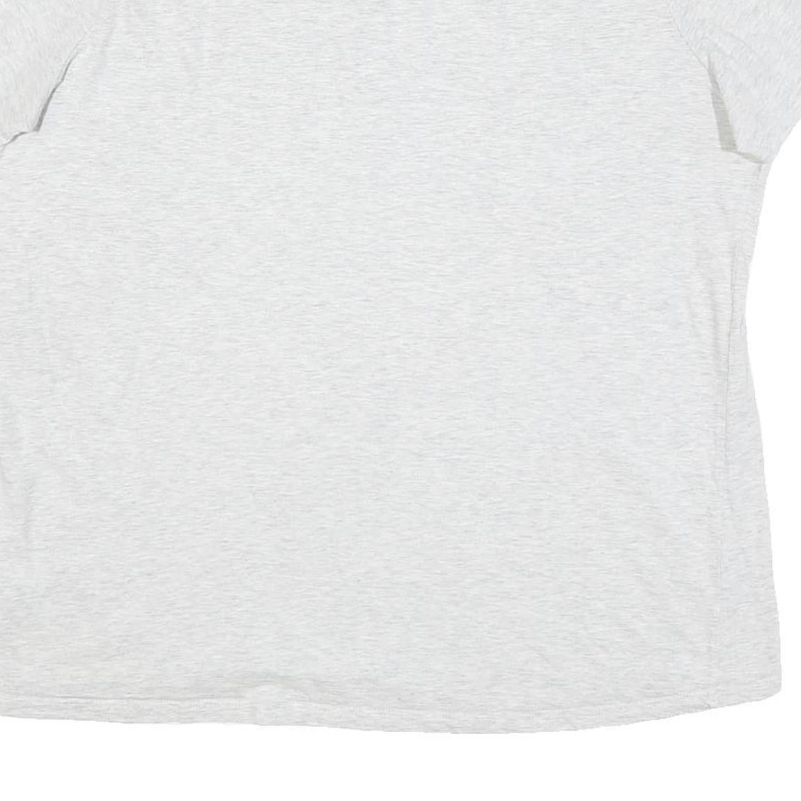 CHAMPION Womens Light Grey Graphic T-Shirt XL Short Sleeve Crew Neck Casual