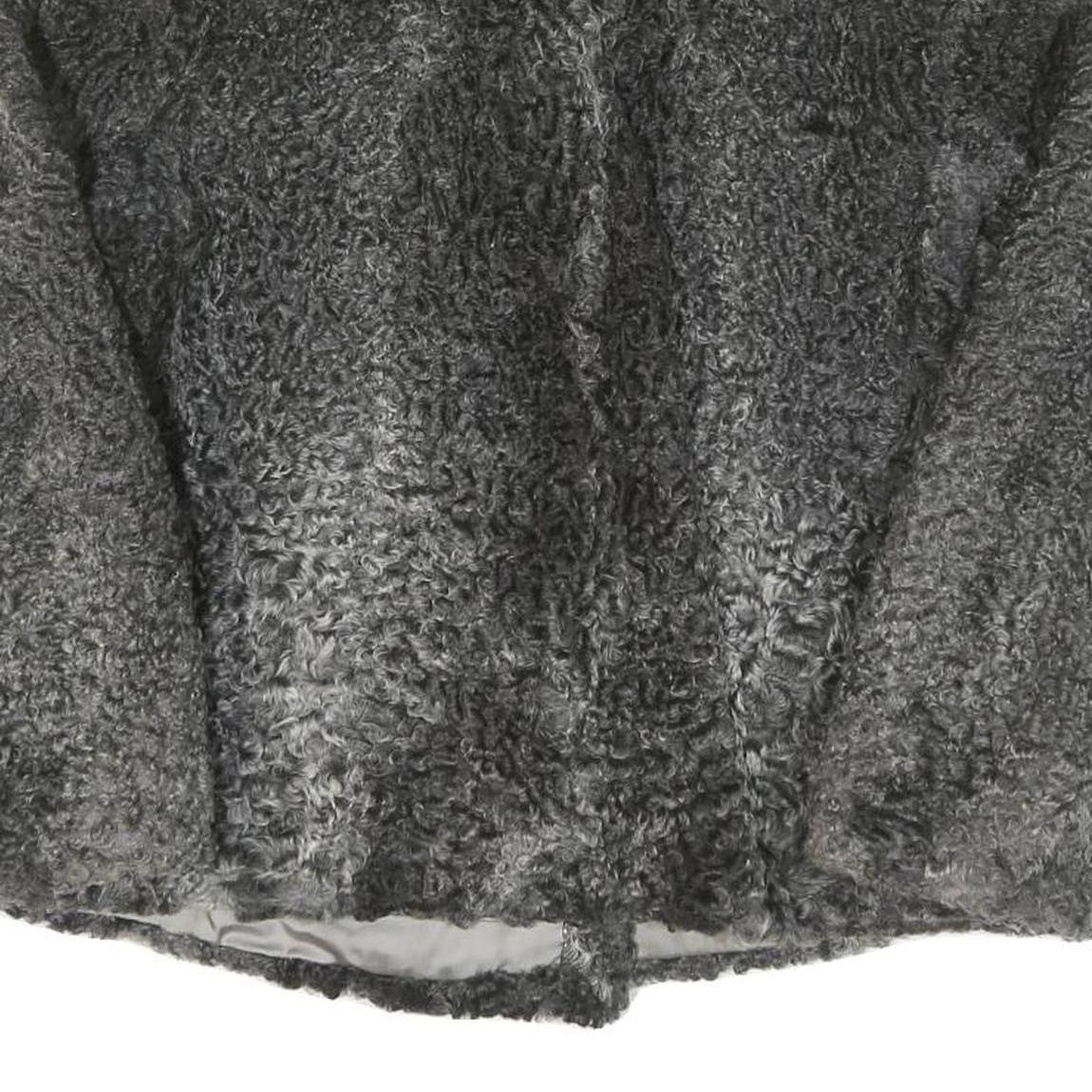 PELZ-MODEN SCHAPPERT Womens Grey Cotton Blend Button Jacket S Woven Textured