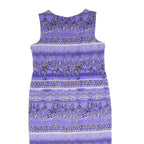 KORET Womens Purple Sleeveless Midi Dress Polyester Floral Pattern XL Elegant