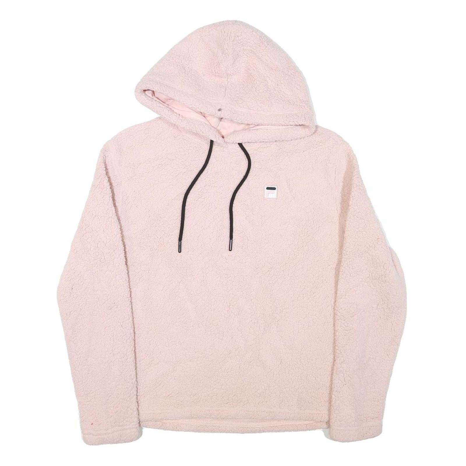 NFL Womens Pink Hoodie S Soft Sherpa Plush Fleece Drawstring Hood