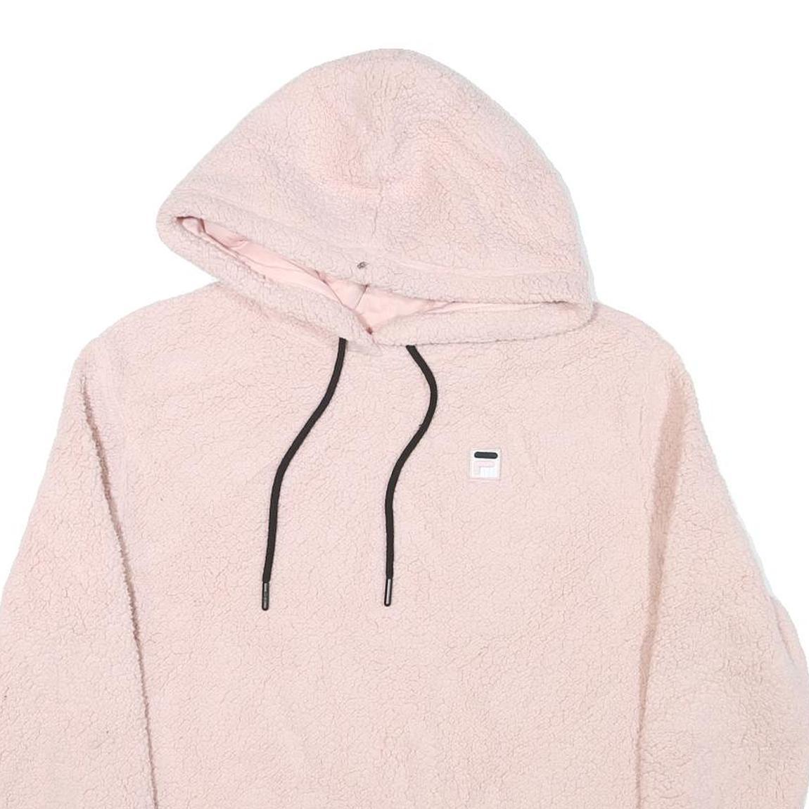 NFL Womens Pink Hoodie S Soft Sherpa Plush Fleece Drawstring Hood