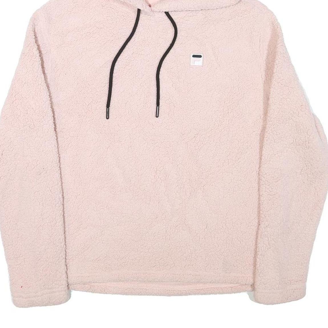 NFL Womens Pink Hoodie S Soft Sherpa Plush Fleece Drawstring Hood