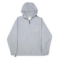 CARHARTT Mens Grey Nylon Anorak Jacket XS Hooded Zip Pocket Lightweight