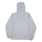 CARHARTT Mens Grey Nylon Anorak Jacket XS Hooded Zip Pocket Lightweight