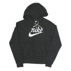 NIKE Womens Black Hoodie S Cotton Blend Pullover Sweatshirt