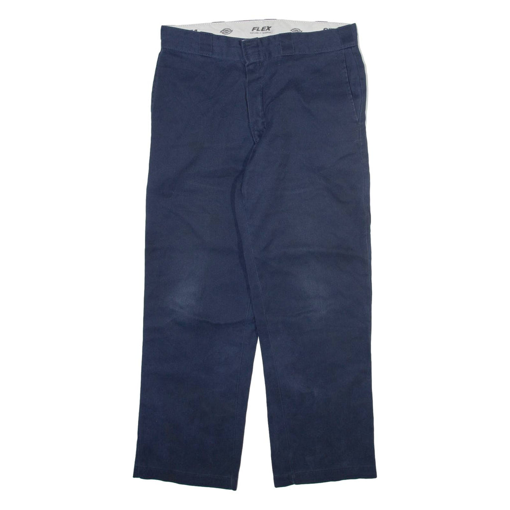 DICKIES 874 Workwear Mens Trousers Blue Regular Straight W32 L28