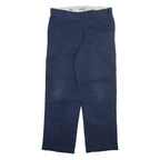 DICKIES 874 Workwear Mens Trousers Blue Regular Straight W32 L28