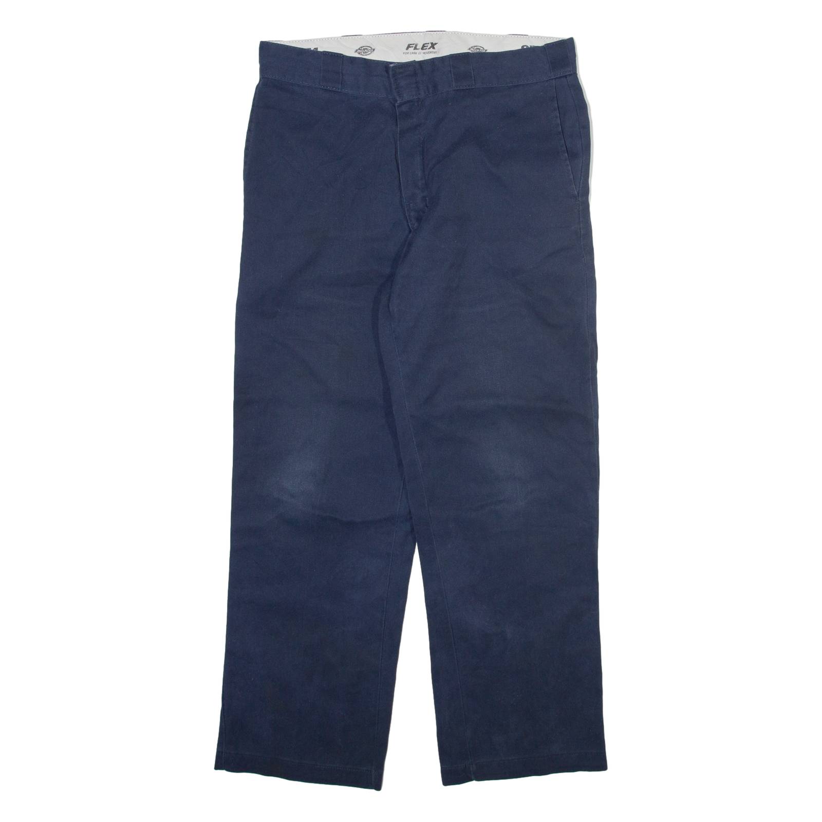 DICKIES 874 Workwear Mens Trousers Blue Regular Straight W32 L28