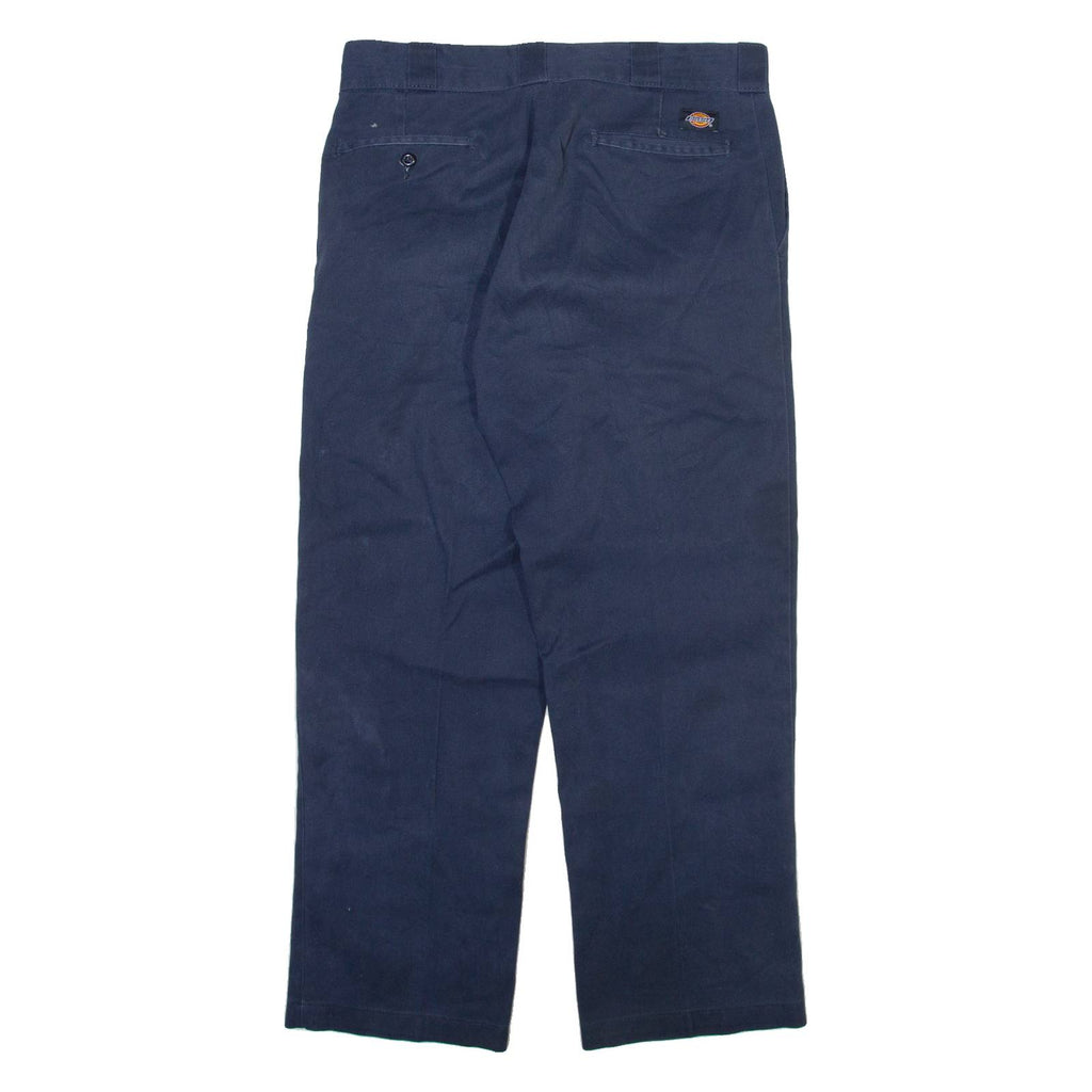 DICKIES 874 Workwear Mens Trousers Blue Regular Straight W32 L28