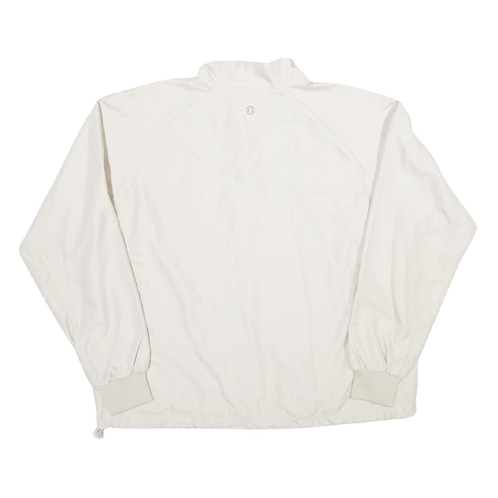 GLENMUIR Mens White Golfclub Sedrun Crew Neck M Lightweight Pullover Sweatshirt