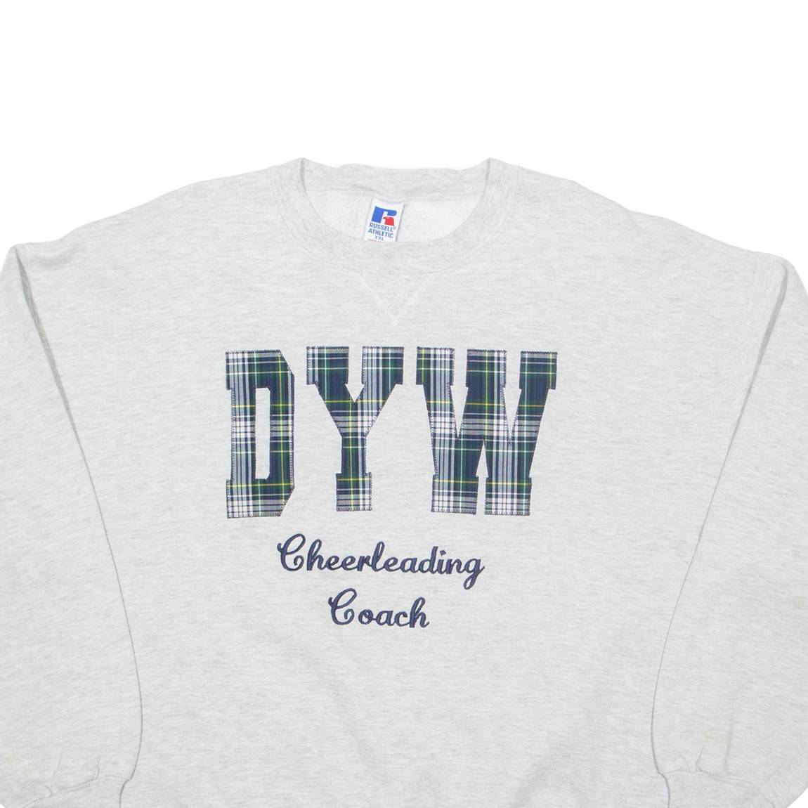 RUSSELL ATHLETIC Downingtown Young Whippets Cheerleading Womens Sweatshirt Grey USA 2XL