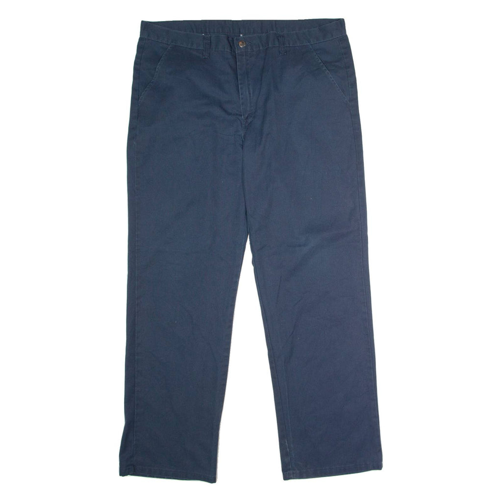 DICKIES Workwear Mens Trousers Blue Regular Straight W38 L32