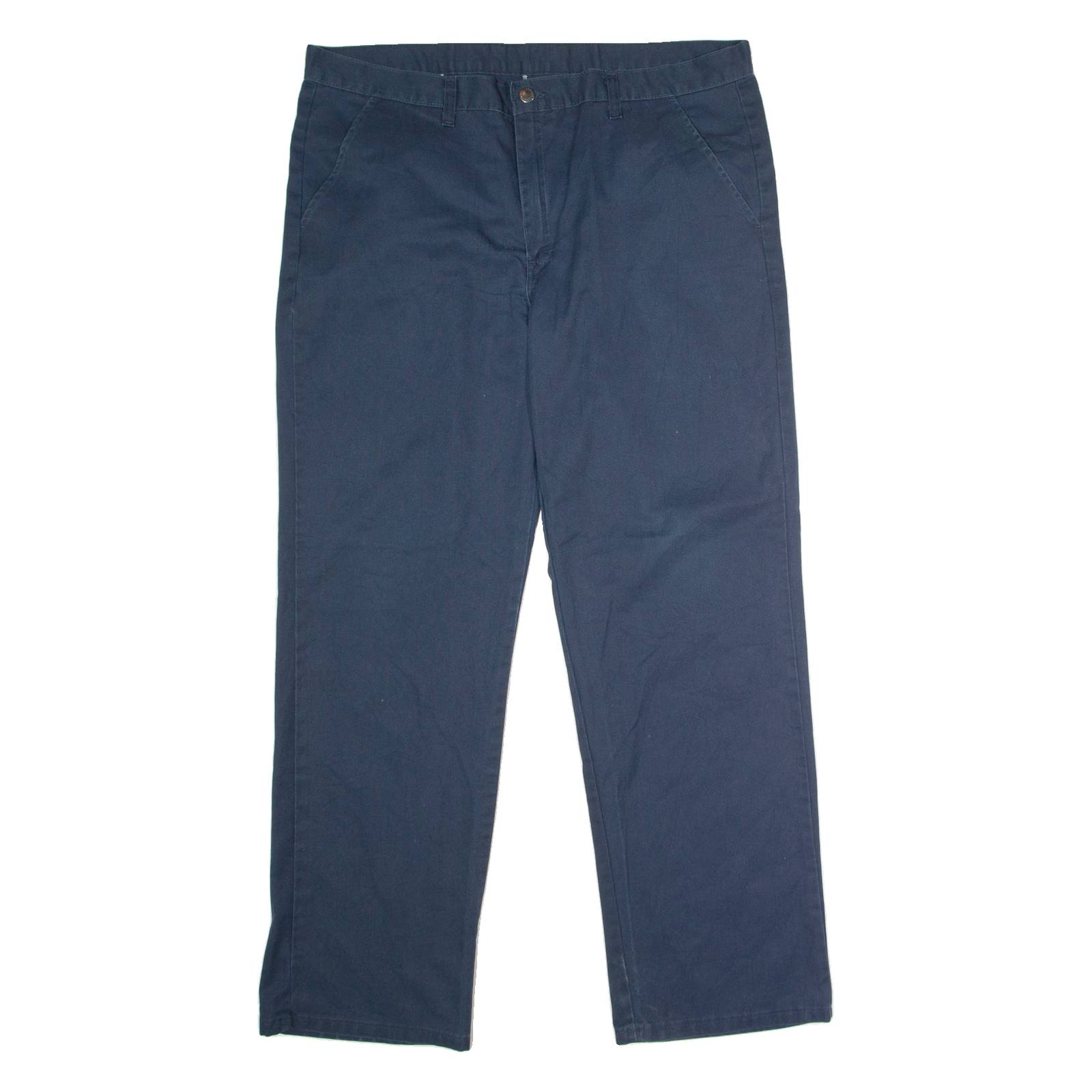 DICKIES Workwear Mens Trousers Blue Regular Straight W38 L32