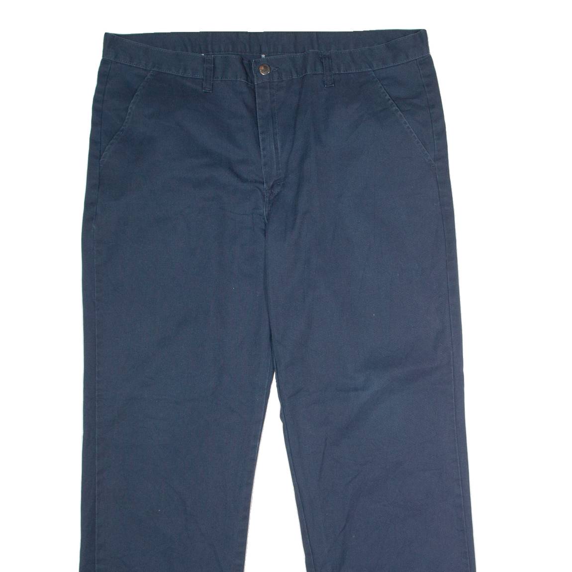 DICKIES Workwear Mens Trousers Blue Regular Straight W38 L32