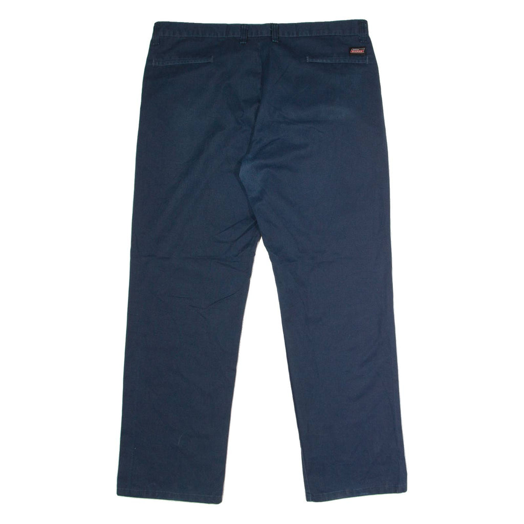 DICKIES Workwear Mens Trousers Blue Regular Straight W38 L32