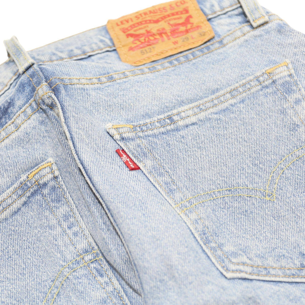 LEVI'S 512 Tapered Mens Jeans Blue Slim Tapered Denim Light W29 L32 Classic Fit