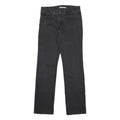 LEVI'S 314 Womens Slim Jeans Black Denim W29 L32 Classic Cotton Blend Zip