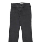 LEVI'S 314 Womens Slim Jeans Black Denim W29 L32 Classic Cotton Blend Zip