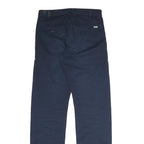 CARHARTT Mens Cotton Blend Navy Regular Fit Straight Leg Trousers W28 L32