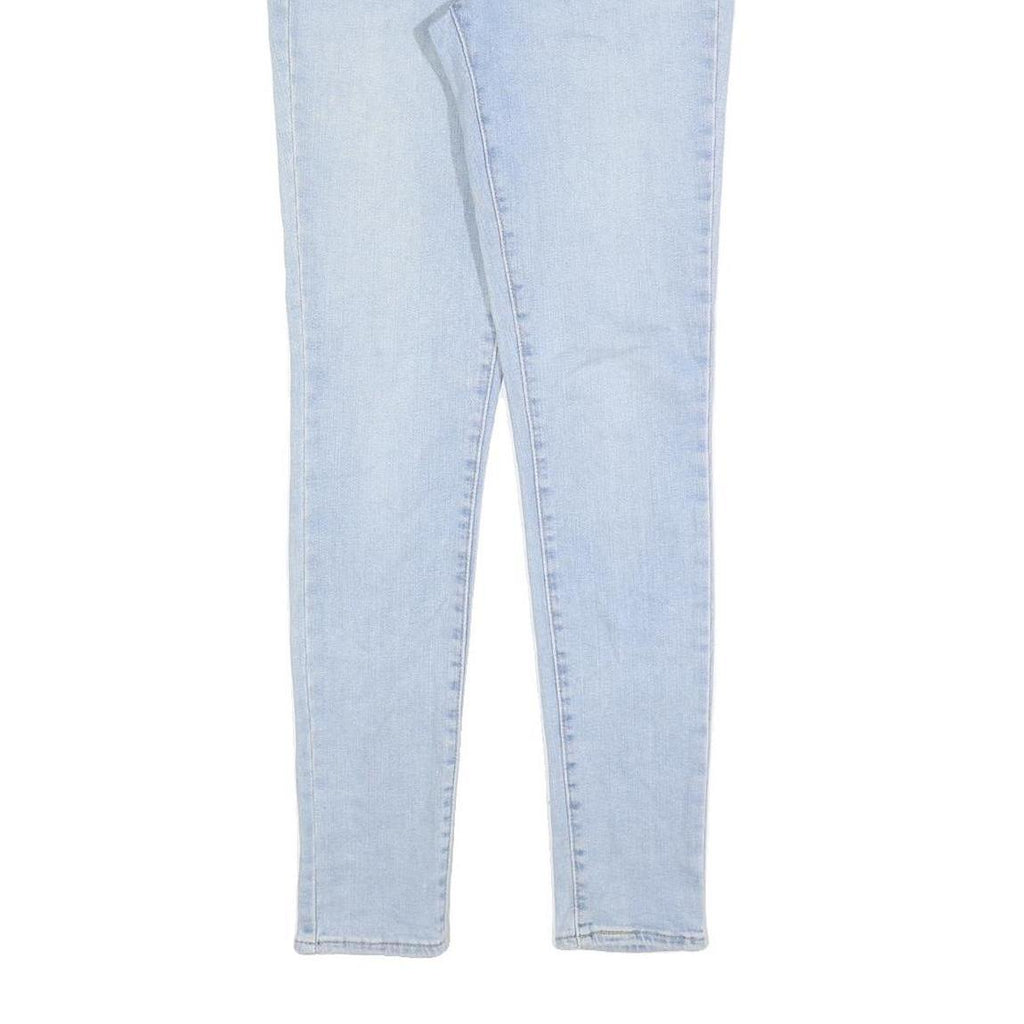 LEVI'S 711 Womens Slim Light Blue Denim Jeans W27 L30 Stretch Cotton Blend Zip