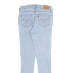 LEVI'S 711 Womens Slim Light Blue Denim Jeans W27 L30 Stretch Cotton Blend Zip