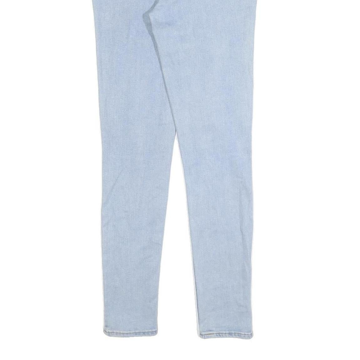 LEVI'S 711 Womens Slim Light Blue Denim Jeans W27 L30 Stretch Cotton Blend Zip