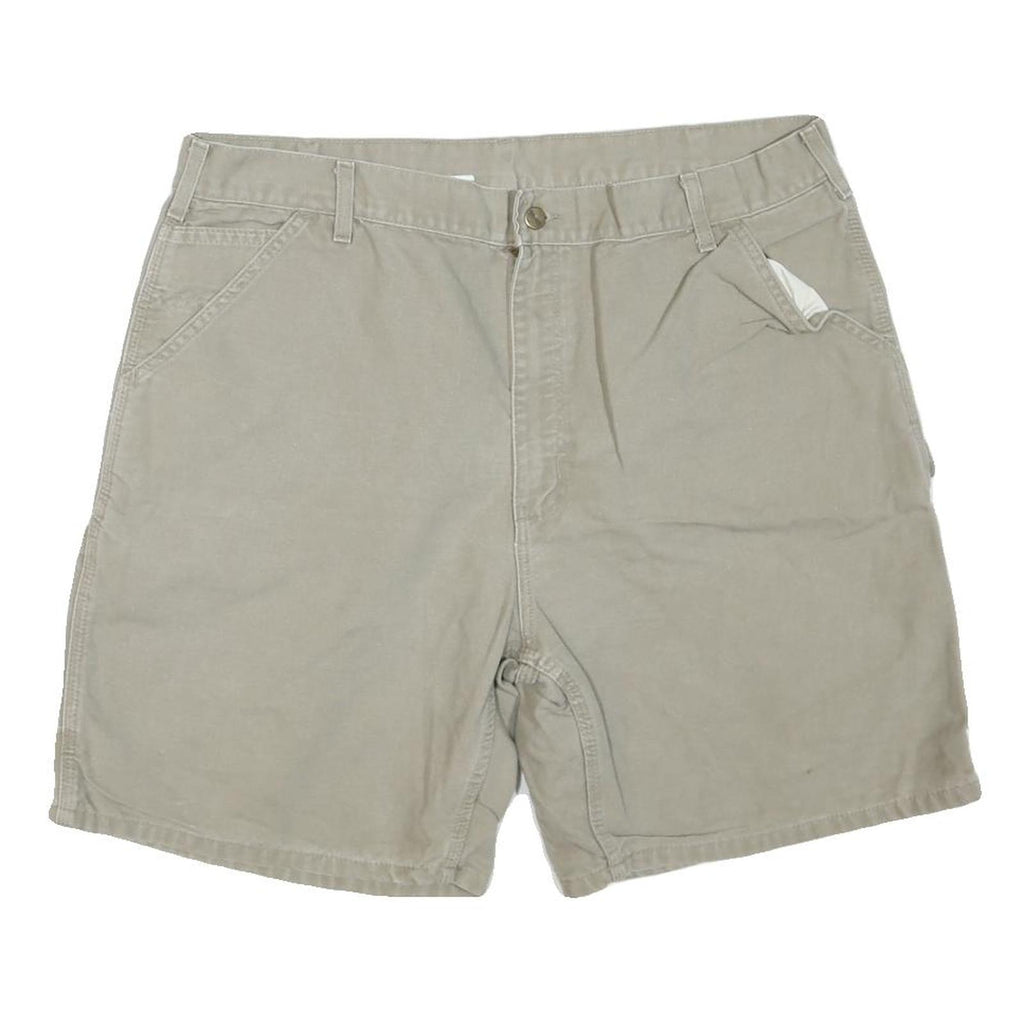 CARHARTT Womens Shorts Beige Casual XL W40 Cotton Blend Durable Workwear