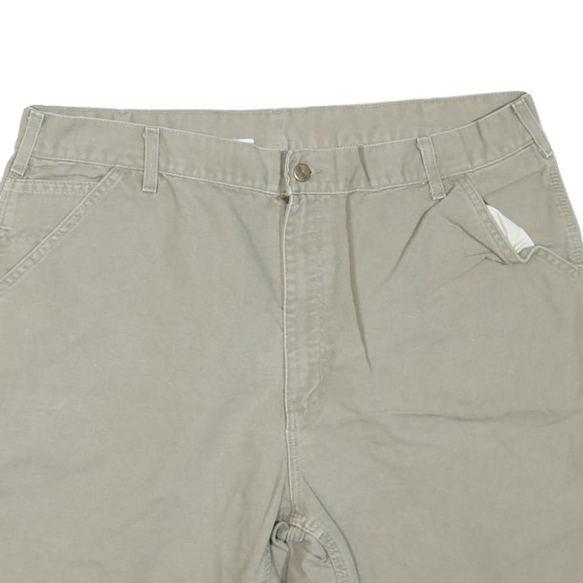 CARHARTT Womens Shorts Beige Casual XL W40 Cotton Blend Durable Workwear