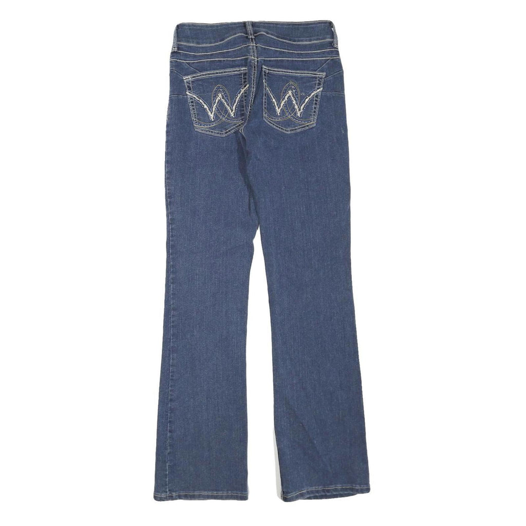 WRANGLER Womens Regular Fit Blue Denim Jeans W28 L32 Classic Zip Closure Stylish