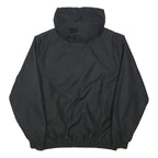 CHAMPION Mens Black Cotton Blend Hooded Zip Jacket S Sports Casual Lightweight