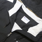 CHAMPION Mens Black Cotton Blend Hooded Zip Jacket S Sports Casual Lightweight