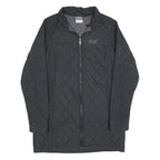 JACK WOLFSKIN Womens Black Quilted Jacket M Polyester Blend Outdoor Wear Zip