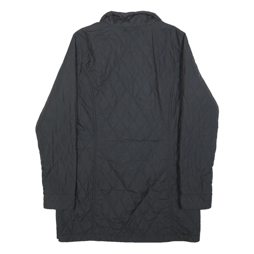 JACK WOLFSKIN Womens Black Quilted Jacket M Polyester Blend Outdoor Wear Zip