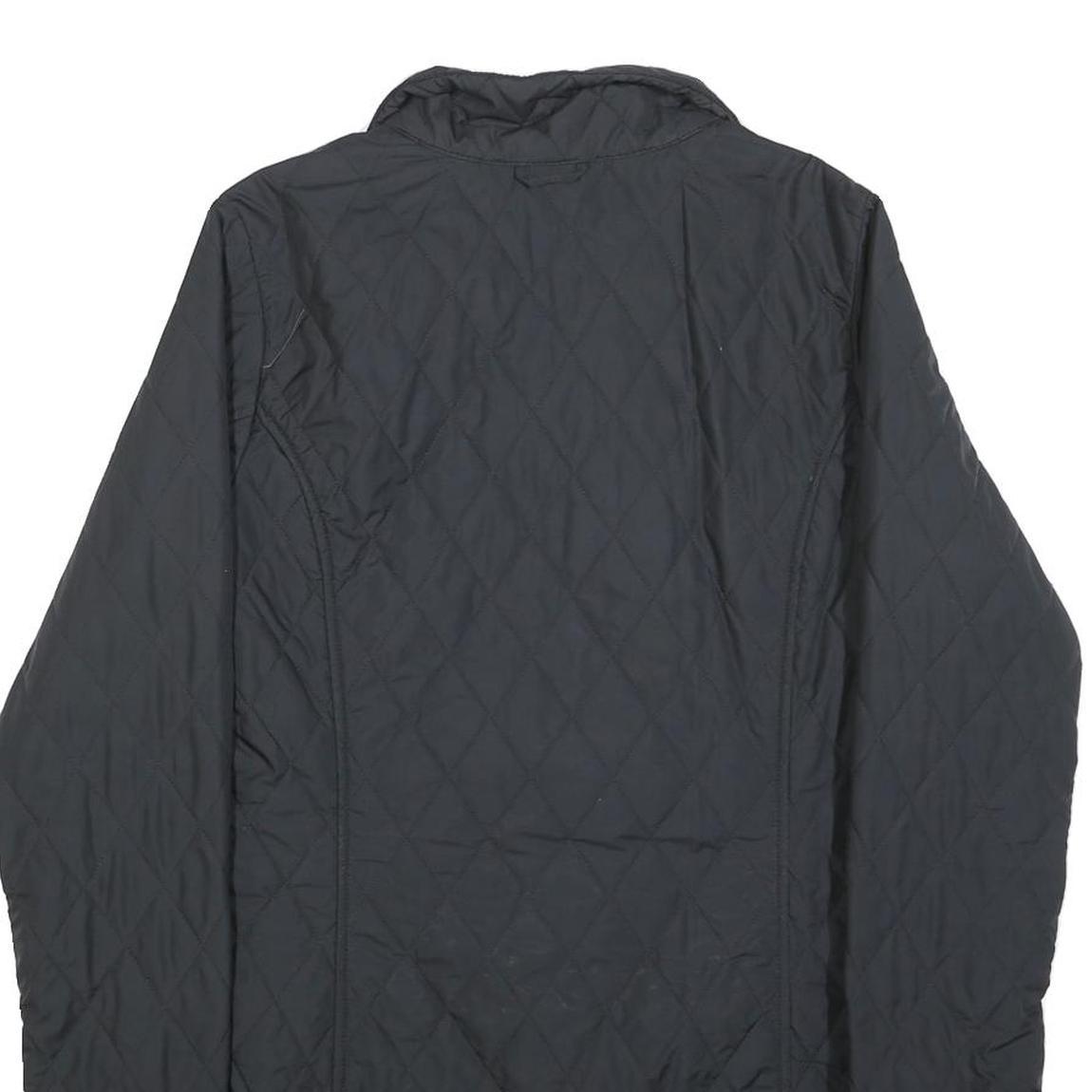 JACK WOLFSKIN Womens Black Quilted Jacket M Polyester Blend Outdoor Wear Zip