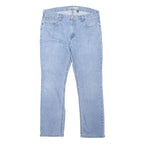 CARHARTT Mens Blue Regular Straight Denim Cotton Blend Light Wash W38 L30