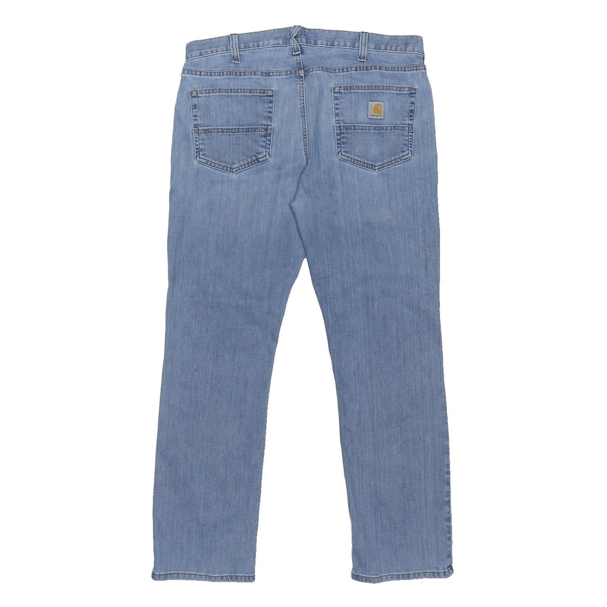 CARHARTT Mens Blue Regular Straight Denim Cotton Blend Light Wash W38 L30