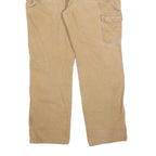 DICKIES Mens Regular Fit Beige Cotton Blend Denim Workwear Jeans W36 L32 Zip