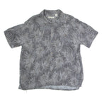 BATIK BAY Mens Shirt Black Crazy Pattern XL