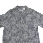 BATIK BAY Mens Shirt Black Crazy Pattern XL