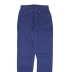 ETC Womens Regular Blue Jeans Cotton Blend Button W26 L31 Classic Straight