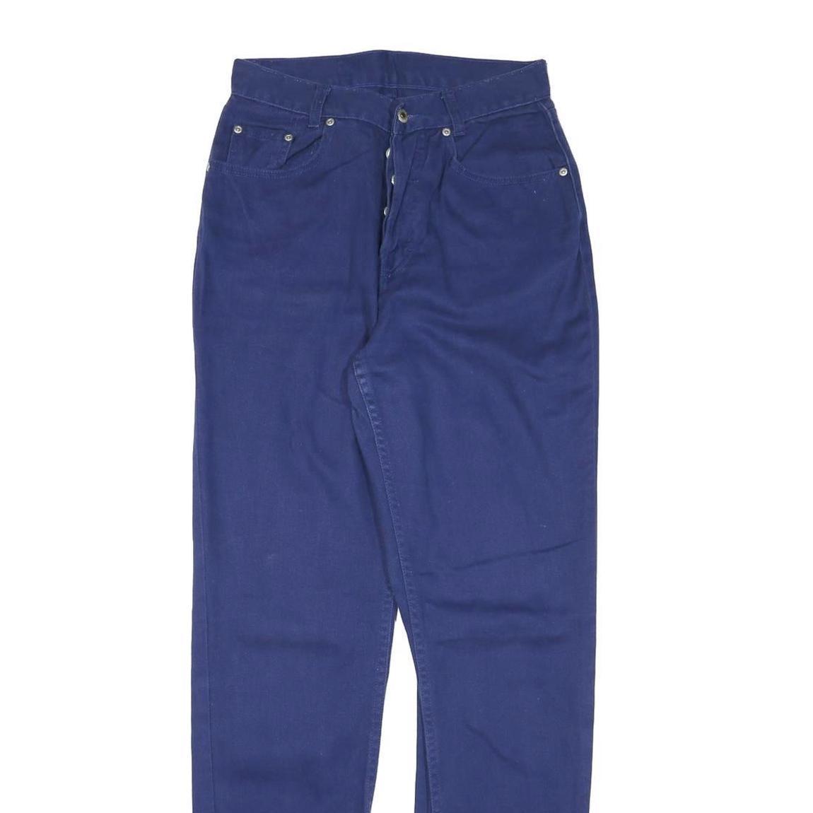 ETC Womens Regular Blue Jeans Cotton Blend Button W26 L31 Classic Straight