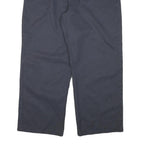 DICKIES Mens Regular Navy Blue Cotton Blend Zip Trousers W32 L28 Workwear