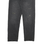 LEVI'S 507 Mens Regular Fit Black Denim Jeans W33 L30 Distressed Cotton Blend