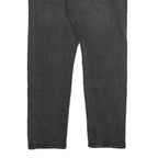 LEVI'S 507 Mens Regular Fit Black Denim Jeans W33 L30 Distressed Cotton Blend