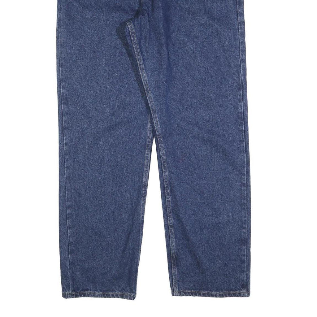 WRANGLER Mens Jeans Blue Relaxed Straight Denim Medium W38 L32 Classic Zip
