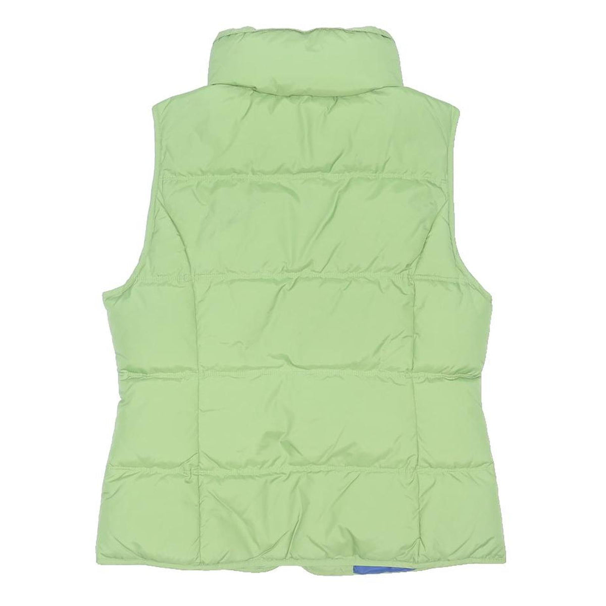 JACOB Womens Green Puffer Vest M Polyester Lightweight Zip Up Casual Outerwear