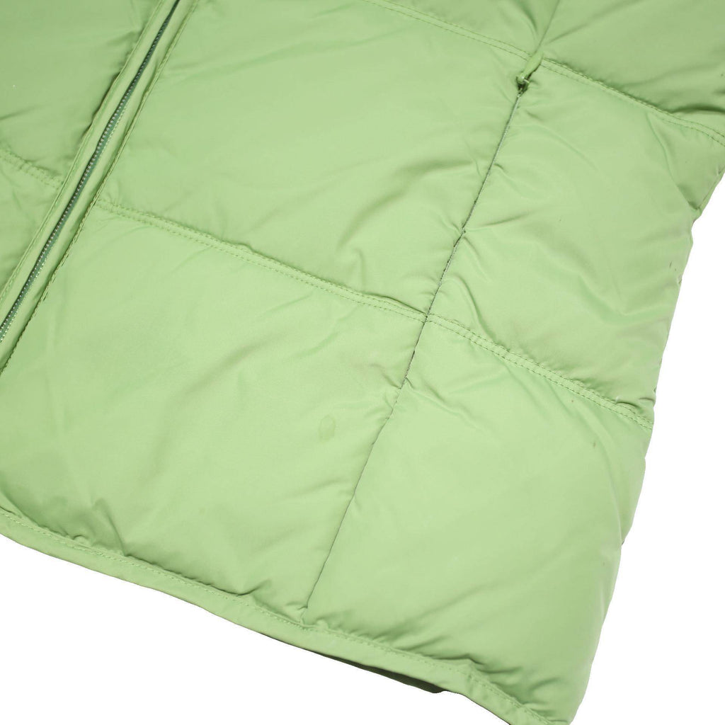 JACOB Womens Green Puffer Vest M Polyester Lightweight Zip Up Casual Outerwear